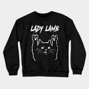 lady and the cat Crewneck Sweatshirt